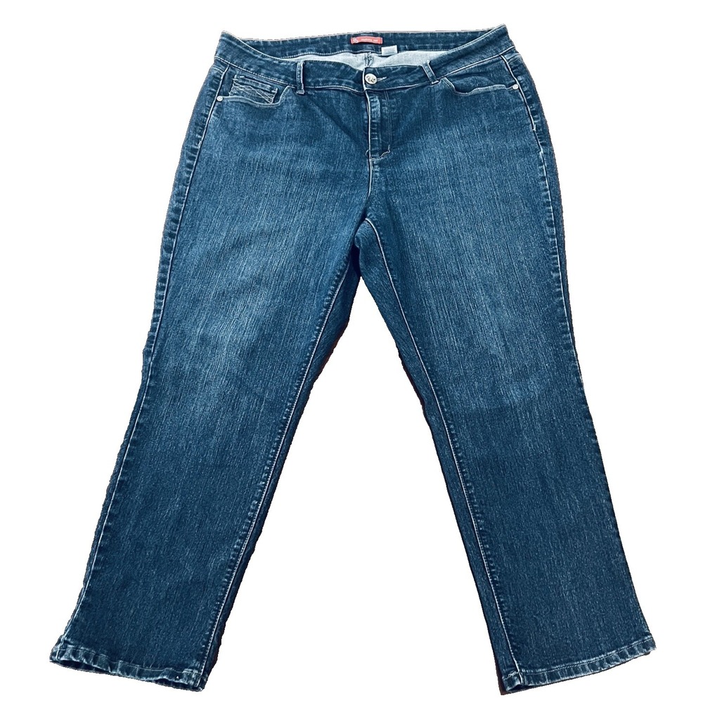 CB Established 1962 Women's Bootcut Jeans Size 18 Blue Stretch Denim Classic